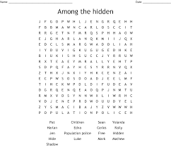 Download these free hidden picture games and use them in class today. Among The Hidden Words Word Search Wordmint