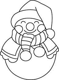 coloriage noel bonhomme de neige 04 10 doigts rose