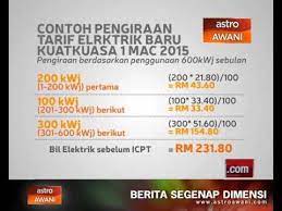 Sebab, apabila dah faham konsep pengiraan di atas, maka mudahlah. Contoh Pengiraan Tarif Elektrik Baru Kuatkuasa 1 Mac 2015 Youtube