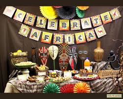 Celebrate Africa Printable Party Africa Party African Party Theme Africa Theme Party