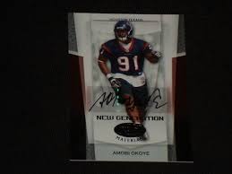 AMOBI OKOYE CERTIFIED ROOKIE SIGNED AUTOGRAPHED CARD HOUSTON TEXANS 132/399