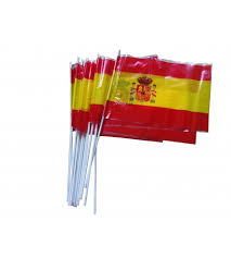 The coat of arms includes the royal seal framed by. Spanien Flagge Mit Halter 20 X 30 Cm Ihr Online Shop Kostum