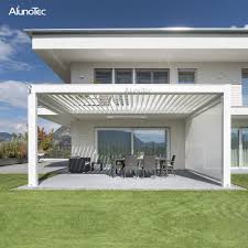 Waterproof pergola aluminum louvered roof. Motorized Pergola Garden Aluminium Gazebo Garden With Operable Louver Roof Buy Gazebo Garden Terrace Pergola Aluminium Pergola Systems Product On Aluminum Pergola Alunotec