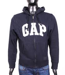 details about gap mens sweather hoodie zipper black size s