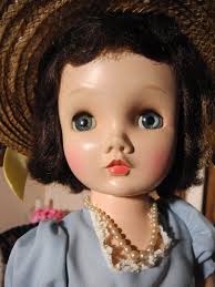 Madame Alexander Binnie Winnie Walker Doll Brunette Blue Eyes Dressed Hat  24"