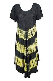 Black And Yellow Tie Dye Dress Mogul Interior Womens Dress Tie Dye Cap Sleeves Beach Summer Tank Dresses M L Black Yellow With Images Summer Tank Dress Dresses Womens Dresses
