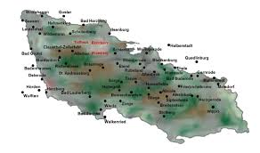 Als poster, pinnwand, magnetwand, gerahmt oder laminiert. Harz Karte Landkarte Harz Stadte Und Orte Im Uberblick