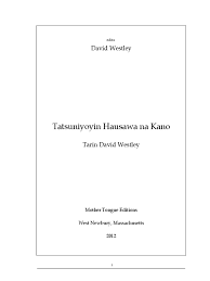 Yaran hausawa bakwa rabo da abun kunya. Tatsuniyoyindaudafinal Pdf