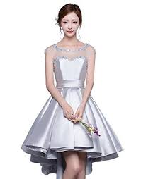 Yorformals Cap Sleeve High Low Cocktail Party Dress Short Https Www Amazon Com Dp B06xgwr3mb Ref Cm Party Dress Short Satin Homecoming Dress Short Dresses