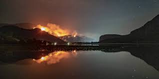 Osoyoos fire department was on standby if there were other fires to go to in the area. Bkntdwcrgehfdm