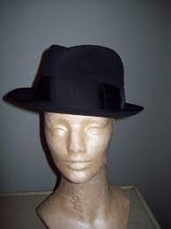 Vintage 40s 50s Black Fedora Hat Size 7 7 1 8 Rockabilly Etsy Black Fedora Hat Black Fedora Mad Men Dresses