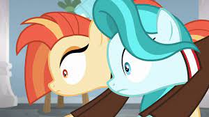2114406 - safe, screencap, lighthoof, shimmy shake, earth pony, pony, 2 4 6  greaaat, awkward, cheerleader, duo, female, interrupted, mare, out of  context, shrunken pupils, stretching, wide eyes - Derpibooru