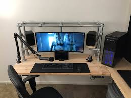Diy To The Max Custom Desk And Monitor Speaker Stand Custom Desk Diy Computer Desk Diy Corner Desk