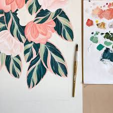 This Teal Green Gets Us Every Time 1canoe2 Floralpainting Gouachepainting Art Watercolor Art Art Painting