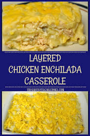 This tasty chicken enchilada casserole recipe is made with diced, cooked chicken and a sour cream sauce with green chile, mushrooms, and seasonings. It S Easy To Make This Yummy Layered Chicken Enchilada Casserole Filled With Chicken In 2020 Chicken Enchilada Casserole Enchilada Casserole Chicken Recipes Casserole