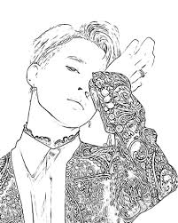 Download or print this amazing coloring page: Coloring Pages Twice Kpop Coloring Pages