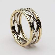 Infinity Knot Ring With Trim Irish Wedding Rings Infinity Knot Ring Celtic Wedding Rings