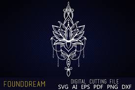 Download Lotus Flower Graphic By Foundream Creative Fabrica SVG Cut Files