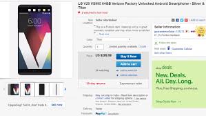 At just $299, this lg v20 is about $400 cheaper than it was at launch, back in september. Hot Deal Factory Unlocked Verizon Lg V20 64gb Refurbished Going For 290 At Ebay