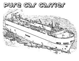 More vehicle transport coloring pages. Pure Car Carrier Aircraft Carrier Ship Coloring Pages Coloring Sky