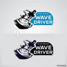 We are continuing to process orders; Jet Ski Logo Designs Template Wall Mural Wallpaper Murals Vectorai
