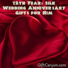 With our range of gift ideas, you are sure to find the perfect for him. 12th Year Silk Wedding Anniversary Gifts For Him Gift Canyon