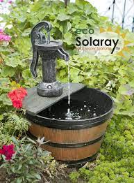 Garden fountains are extremely easy to install in backyards. Solar Powered Pump Fountain Rustic Garden Water Feature Rural Effect 39cm For Sale Online Ebay