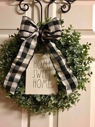 Pin By Tiffany Turner Ferguson On Rae Dunn Dishes And Decorating Wreaths Decor Door Decorations