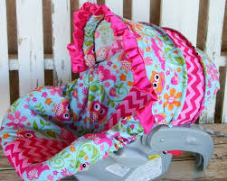 Hey I Found This Really Awesome Etsy Listing At Https Www Etsy Com Listing 209496199 Owls And Pink Chevron In With Images Baby Car Seats Infant Car Seat Cover Car Seats