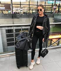 Travel Outfits For Women 11 Comfortably Chic Outfits To Wear On A Plane Comfortable Travel Outfit Chic Travel Outfit Fashion Travel Outfit