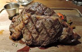 Not recommended for people on a diet. Rib Eye Steak