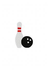 Embroidery Design Bowling Pin and Bowling Ball // Joyful - Etsy Singapore