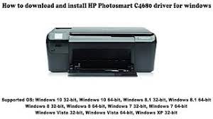 Up to 1200 x 2400 dpi, scan type: How To Download And Install Hp Photosmart C4680 Driver Windows 10 8 1 8 7 Vista Xp Youtube