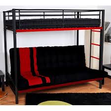 Lit Mezzanine Avec Clic Clac Noir Et Rouge Zino Achat Vente Lit Mezzanine Lit Mezzanine Avec Clic Clac Cdiscount