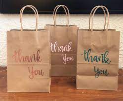 Product title 15 packs thank you kraft paper gift bags with handle. Embossed Paper Bags Bridal Bags Birthday Party Bags Thank You Paper Gift Bags Party Favor Bags Kraft Paper Bags Wedding Bags Paper Party Supplies Gift Wrapping Delage Com Br