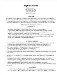 Professional Communications Specialist Templates To Showcase Your Talent Myperfectresume