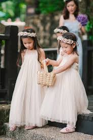 Enchanted Forest Wedding At Gita Bayu The Wedding Notebook Magazine Flower Girl Wedding Flower Girl Yellow Wedding Flowers