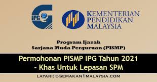 Isi kandungan permohonan guru sekolah rendah & menengah kpm lepasan spm di buka. Pismp Permohonan Ipg Untuk Lepasan Spm Tahun 2021