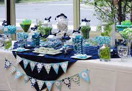 Dress up your traditional table with a bold napkin color to add visual interest. Baptism Candy Tables Cw Distinctive Designs