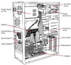 This Illustration Shows The Inside Of A Computer Tower Computer Troubleshooting Computer Basics Computer Hardware