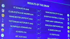 Top two qualify for ucl round of 16 third place drops to uel round of 32. Uefa Champions League Round Of 16 Draw Confirmed Uefa Champions League Uefa Com
