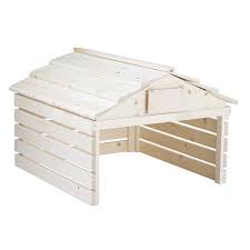 Hus til gressklipperen som er lett å montere, med tak som kan tas av og fine detaljer, som navnskilt. Hus Til Robotgressklipper Clas Ohlson