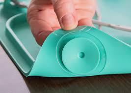 Busy Baby Silicone Placemat As Seen On Shark Tank With Suction Cups And Toy Tethers For