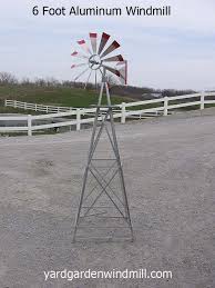 6 Foot Aluminum Windmill Win6 Garden Windmill Windmill Ornamental Windmills