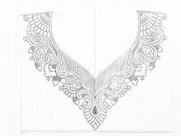 In contrast to the painstaking manual labor, it takes much less time, and makes you happy with the finished image. How To Draw Neck Design For Embroidery Blouse Neck Designs Pencil Drawings Fo Jewellery Design Sketches Hand Embroidery Design Patterns Hand Embroidery Designs
