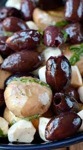 Marinated Olives And Mushrooms Recipe Marinated Olives Olive Recipes Olive Recipes Appetizers