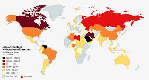 Map Of Countries By Proven Oil Reserves In Millions Of Barrels 2017 Us Eia Jo Di Graphics Petroleum Industry In Iraq Wikipedia Ip Address
