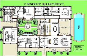 H Shaped House Plans With Pool In The Middle Pg2 With Images Pool House Plans New House Plans