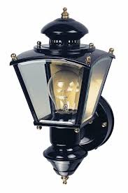 Heath Hz 4150 Bk Zenith Motion Activated Four Sided Coach Light Black Brass Security Lighting Amazon Com Go Coach Lights Outdoor Sconces Security Lights