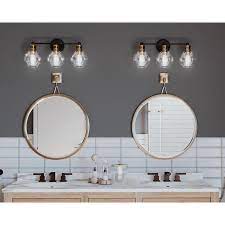 Progress Lighting Hansford 3 Light Bronze Transitional Vanity Light Lowes Com Vanity Lighting Progress Lighting Bath Vanity Lighting